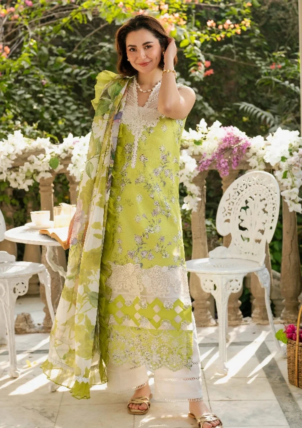 Lawn - Asifa & Nabeel - Gulkari 25 - GKL-03 - Lemonade DreamAsifa & Nabeel