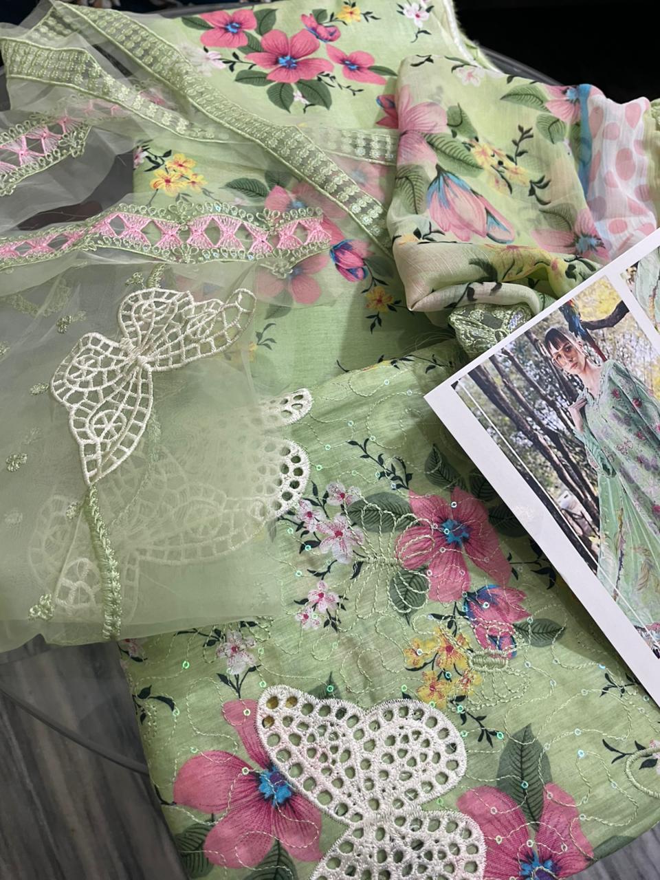 Maria B embroidered lawn suit from the 2026 MPrints Eid Collection