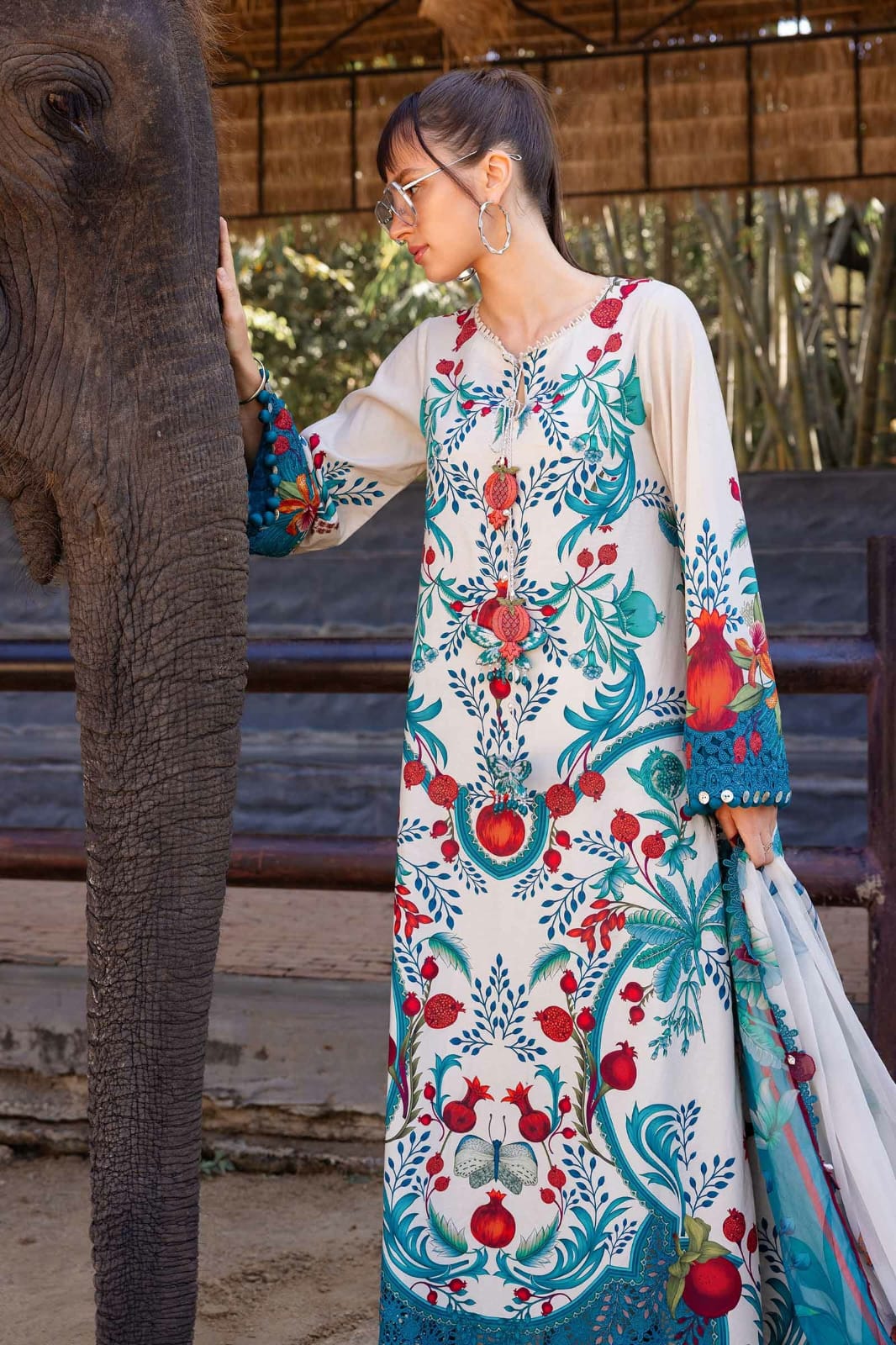 Maria B - Safari Scape M Prints Summer Collection - Design-12A - Unstitched