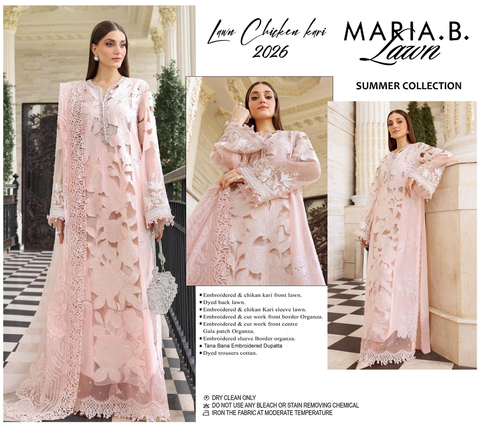 3Piece Unstitched Embroidered Lawn Suit
