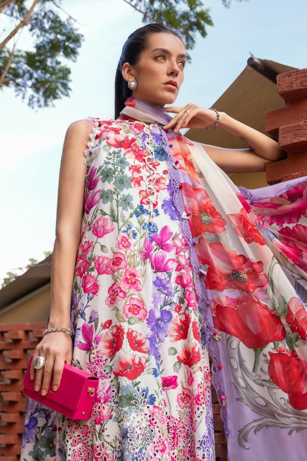 Maria B - Safari Scape M Prints Summer Collection - Design-2A - Unstitched